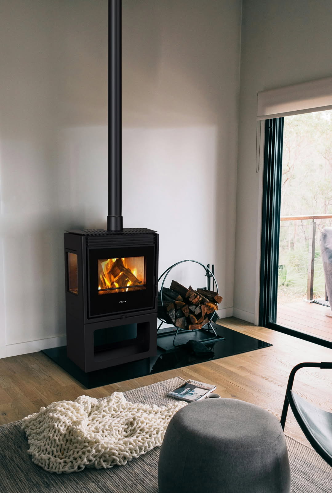 Prity Panorama TV - moderni kamini na drva