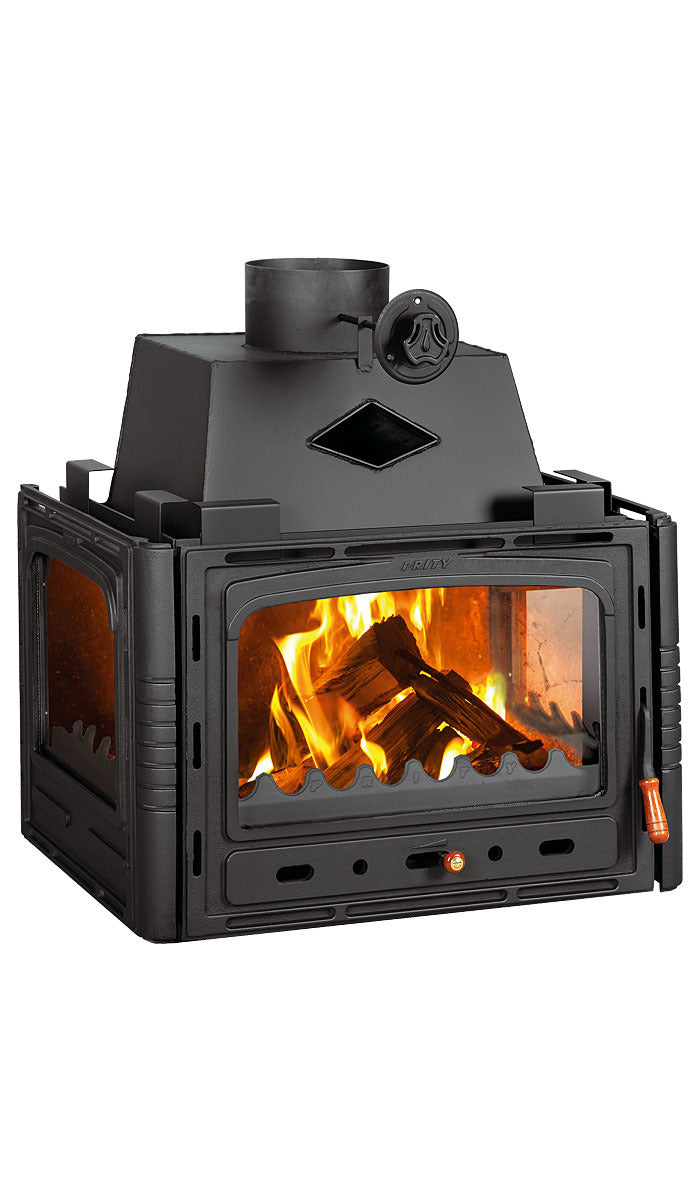 Kamin na drva Prity 3C - trostrani
