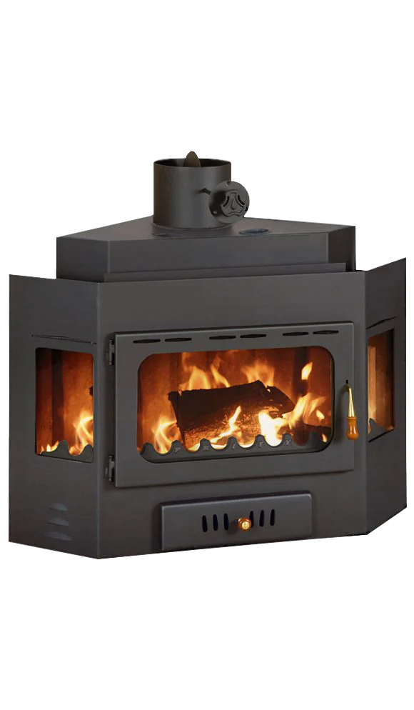 Ugaoni kamin na drva Prity A - ugradni