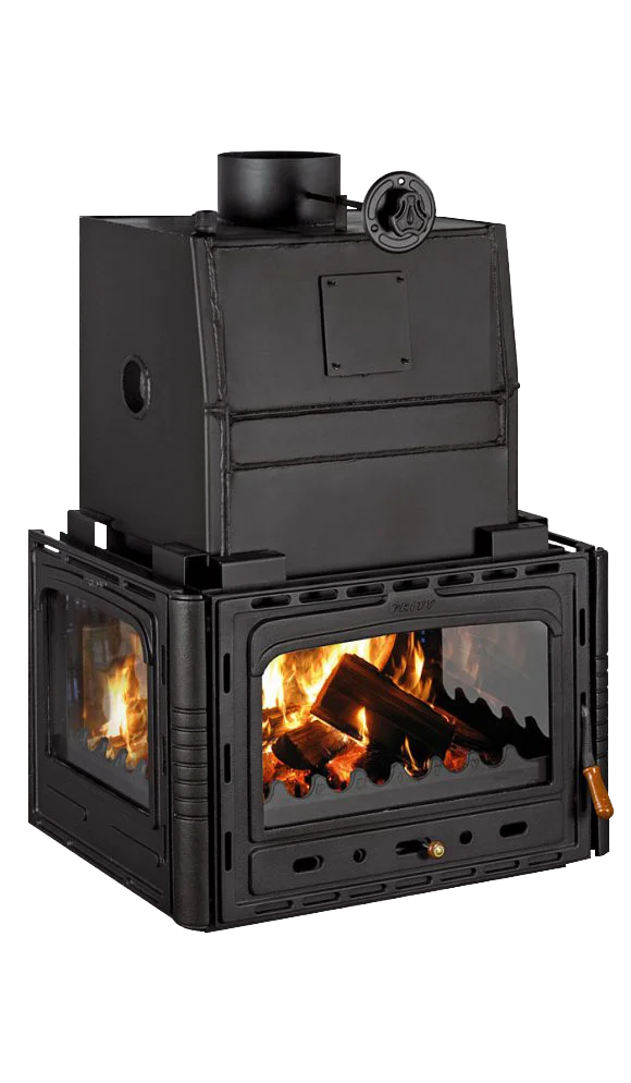 Kamin za etažno grejanje Prity 3CV28 - trostrani, ugradni