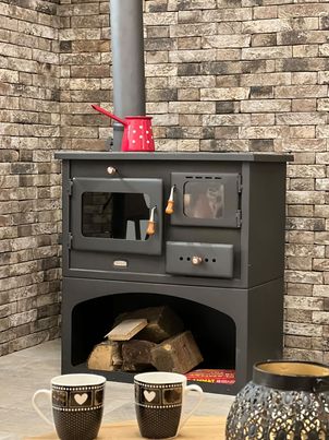 Šporet na drva za 50m2 - Prity 1P34