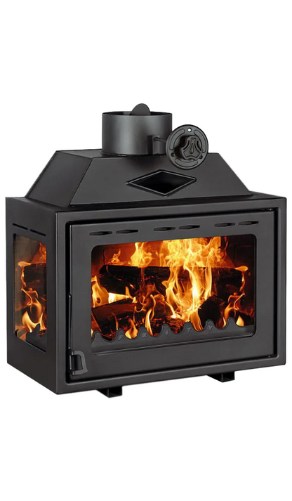 Ugaoni kamin na drva Prity O - ugradni