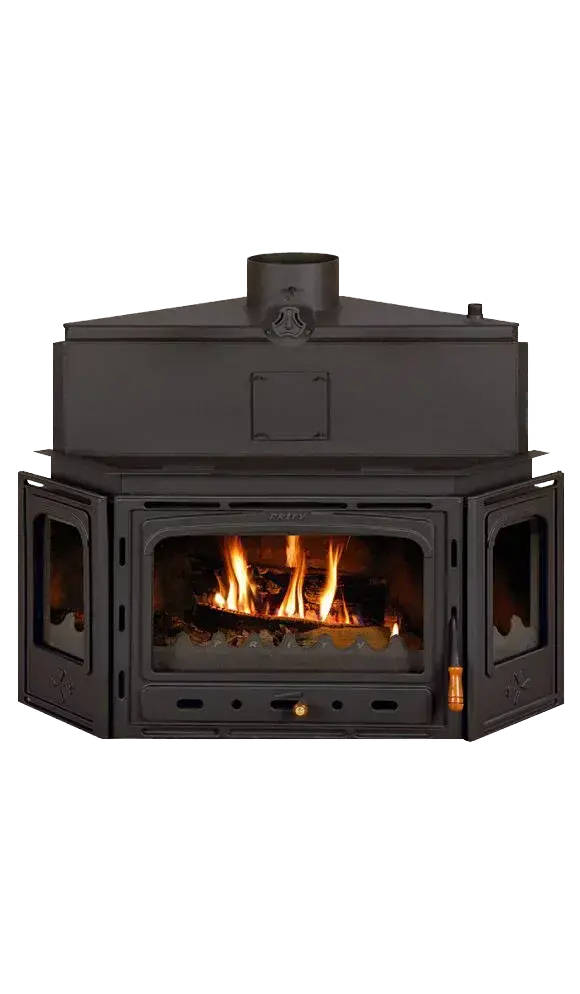 Kamin za etažno grejanje Prity ATC V20 - ugaoni, gusani front
