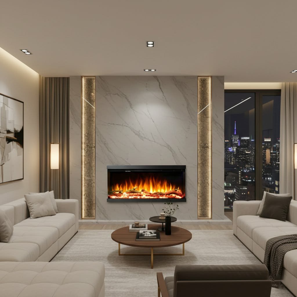 Električni kamin Masomi Epsylon 42 - ugradni/samostojeći