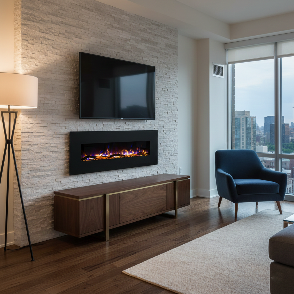 Električni kamin Masomi Madrid 60 - nazidni