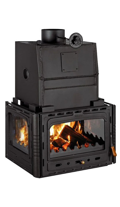 Kamin za etažno grejanje Prity 3CV28 - trostrani, ugradni