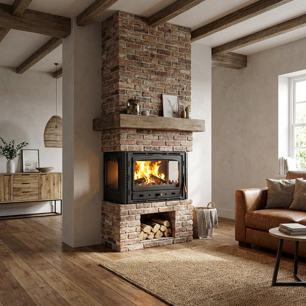 Kamin na drva Prity 3C - trostrani