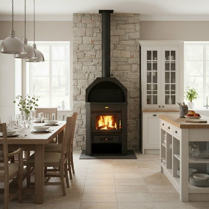 Peć na drva za grejanje 80m2 - Prity