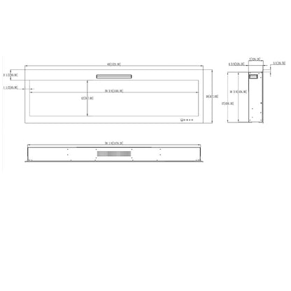 Električni kamin Masomi Vega 60 - ugradni