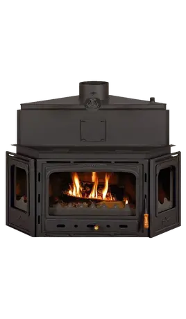 Kamin za etažno grejanje Prity ATC V20 -  ugaoni, gusani front