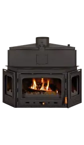 Kamin za etažno grejanje Prity ATC V20 -  ugaoni, gusani front